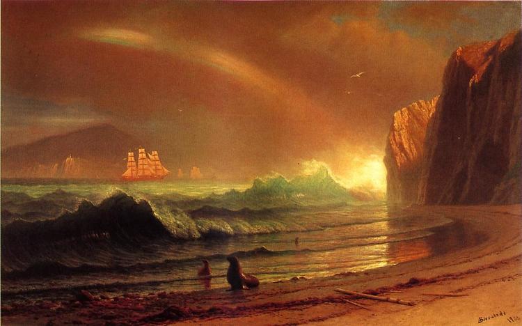 Albert Bierstadt Oil Painting The Golden Gate - Click Image to Close